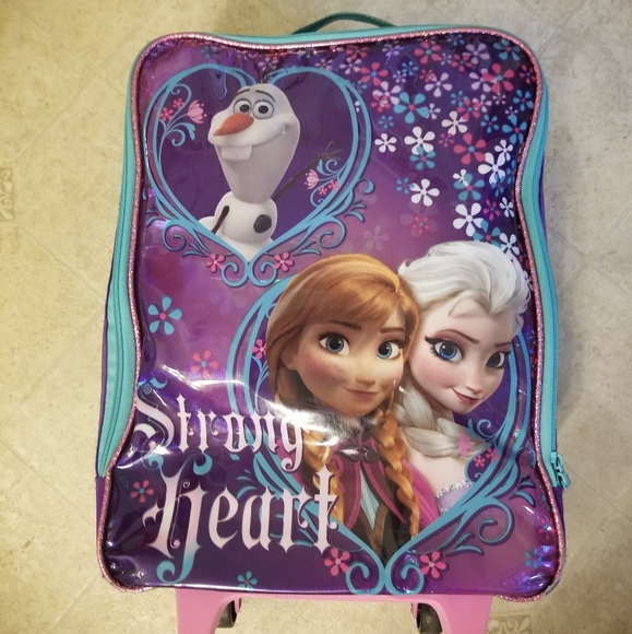 Disney Frozen Rolling Suitcase - Picture 1 of 4